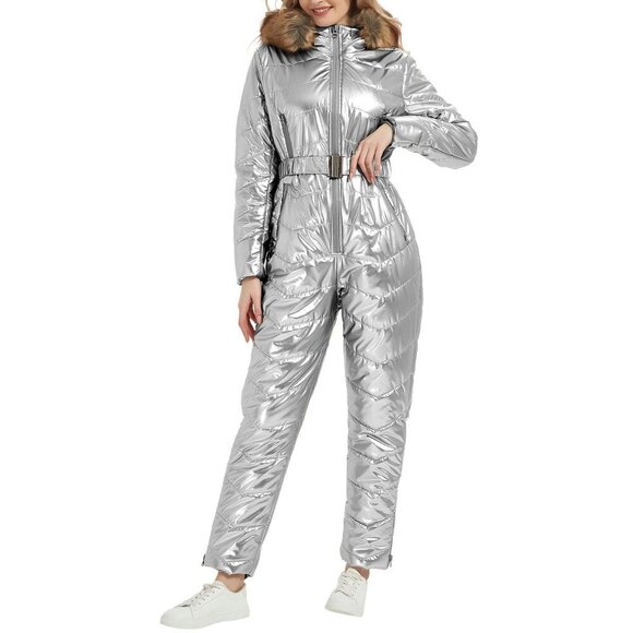 Other - RISISSIDA Ski Suit Women One Piece Snow Suits Winter Waterproof Snowsuit XL